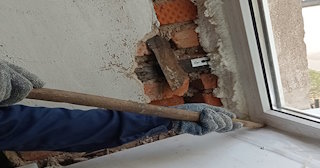 Демонтаж оконных откосов по выгодной цене от 524 руб. в Домодедово - Сварной-Дмд